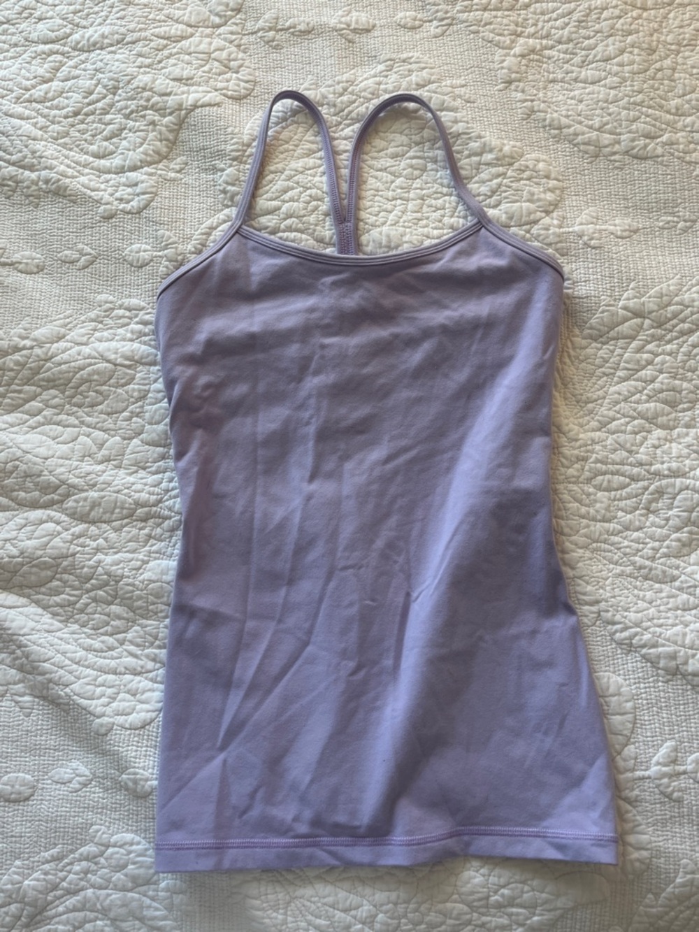 Lululemon Power Y Tank Dark Gray
Lilac 
Size 6